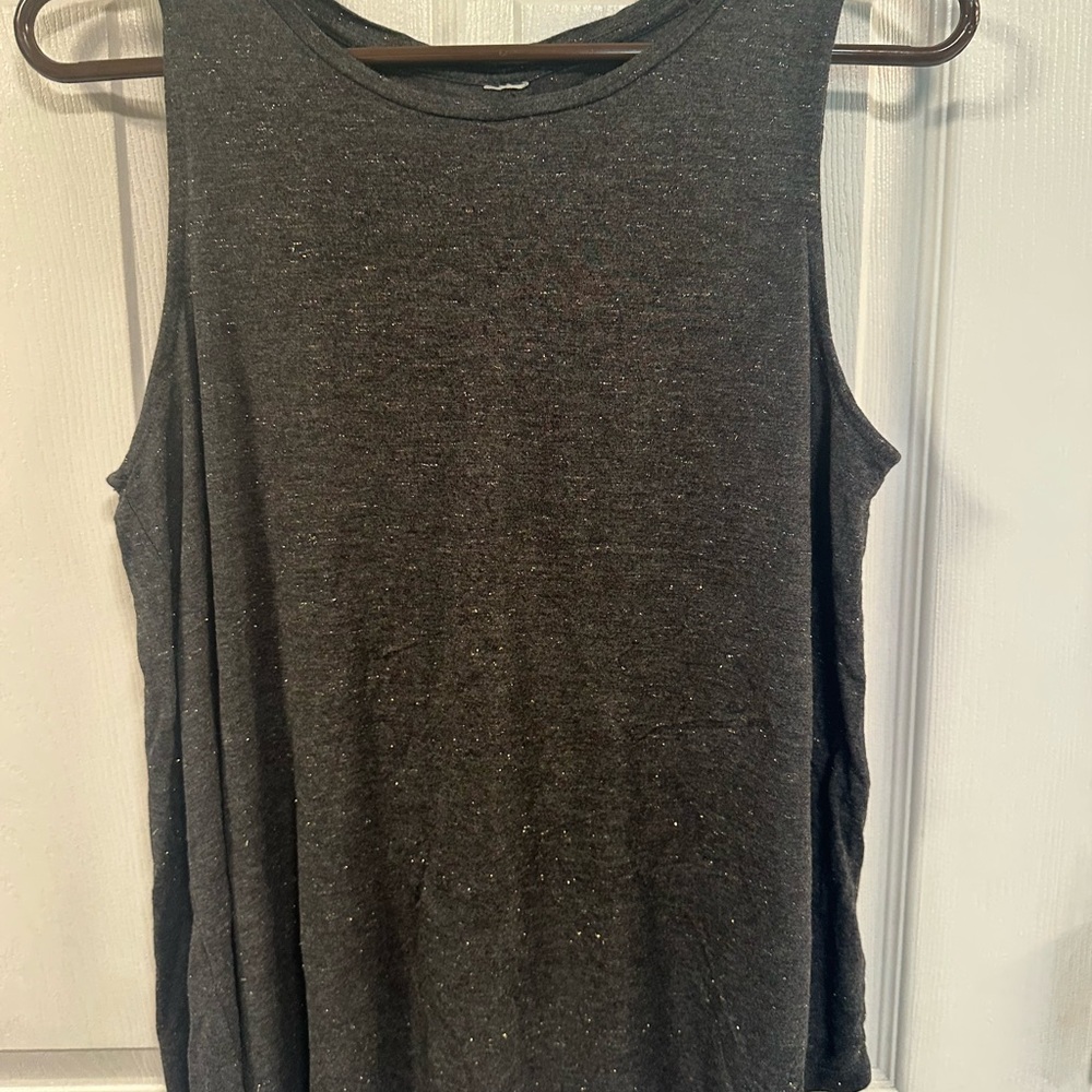 Women's Sleeveless Black Top